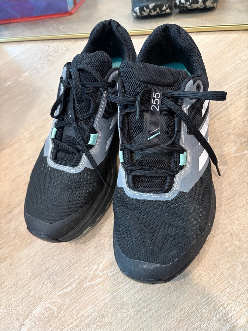 Adidas Terrex Sneakers with Gray & Teal Accents size 10